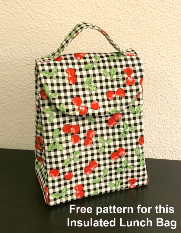 Here's a free pattern for this Insulated Lunch Bag.