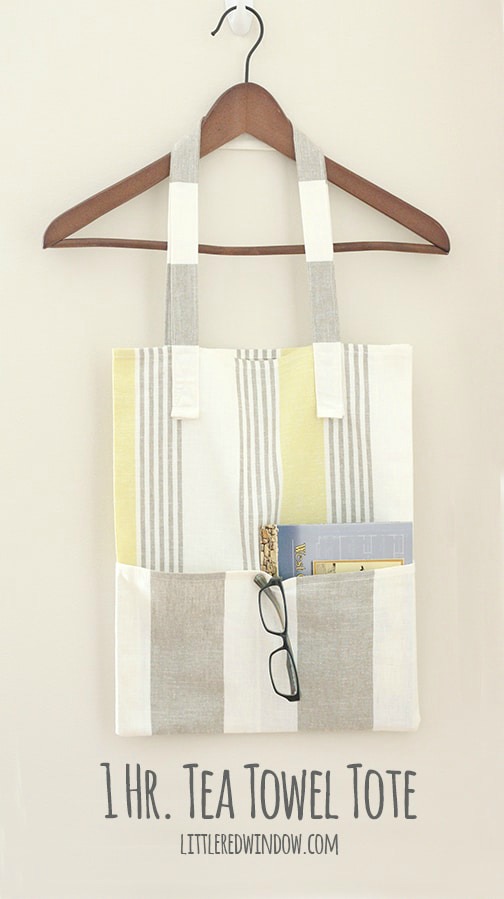 DIY Tote Bag from a Tea Towel in Less Than an Hour - DIY Candy