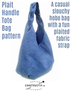 Plait Handle Tote Bag pattern - Sew Modern Bags