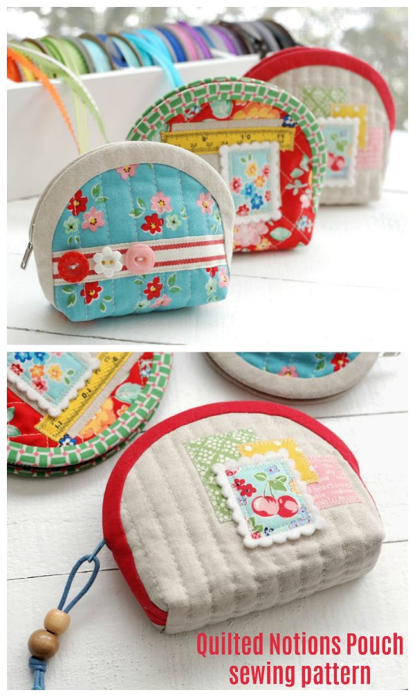 Quilted Notions Pouch sewing pattern - Sew Modern Bags