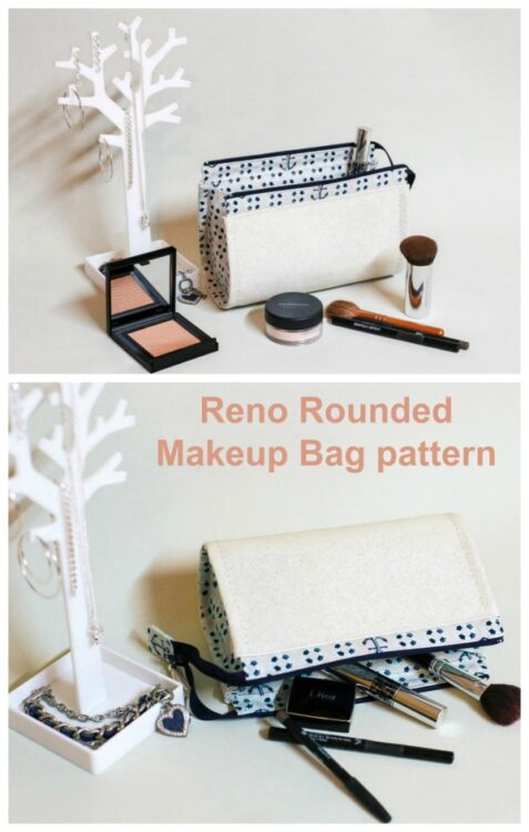 Reno Rounded Makeup Bag sewing pattern - Sew Modern Bags