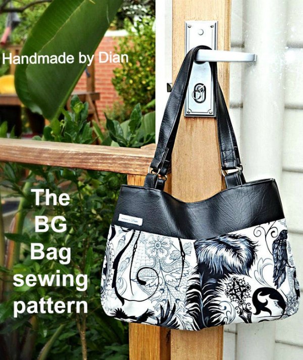 The BG Bag is a fantastic beginner to intermediate sewing pattern that comes in two sizes. The patterns are very easy to follow and each of the bags is a quick and easy project. And as an added bonus both bags have the option of being reversible.