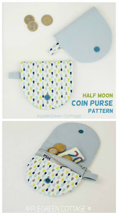 Half Moon Coin Purse sewing pattern