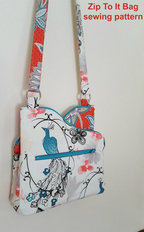 Ocean Tide Shoulder Bag (2 sizes) - Sew Modern Bags