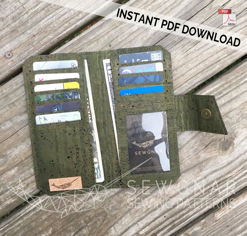 The Tall Wallet sewing pattern