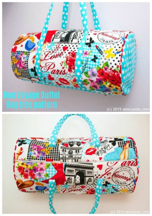 Free duffle best sale bag pattern