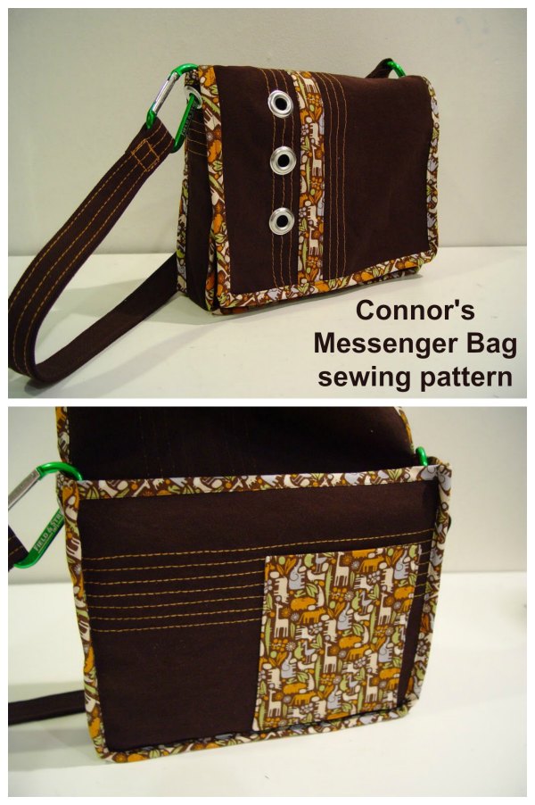 Connor's Messenger Bag free sewing pattern