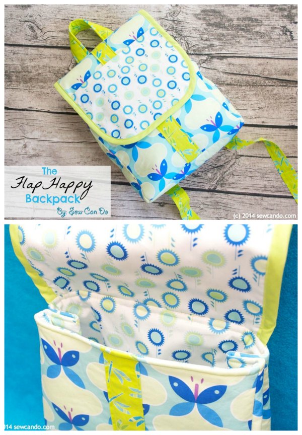 Cute Small Backpack FREE sewing video tutorial + pattern - Sew Modern Bags