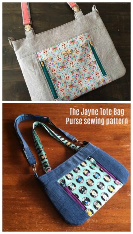 Jayne Tote Bag Purse pattern - Sew Modern Bags