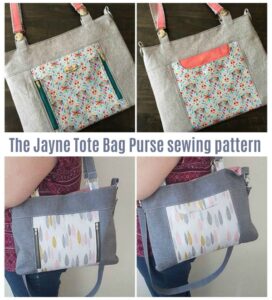 Jayne Tote Bag Purse pattern - Sew Modern Bags