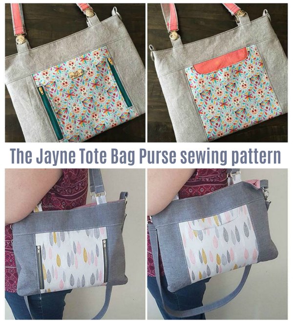 The Jayne Bag is a lovely large everyday tote bag purse that has lots of pockets, including zipper pockets, to keep everything safe.