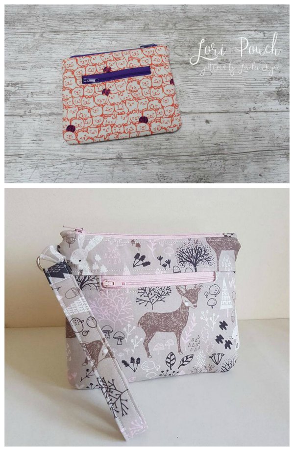 Lori Zipper Pouch sewing pattern.