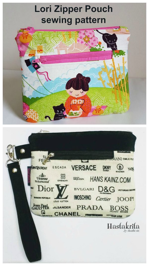 Lori Zipper Pouch sewing pattern