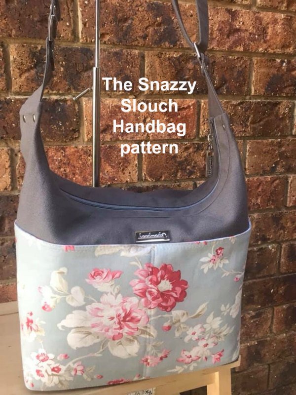 If you want to make yourself a fabulous bag that you can grab and throw over your shoulder then here is the downloadable pattern for The Snazzy Slouch. Aimed at the intermediate sewer this bag looks great and is super organized and roomy too.