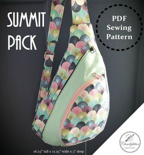 Summit Pack Sling Bag pattern Sew Modern Bags