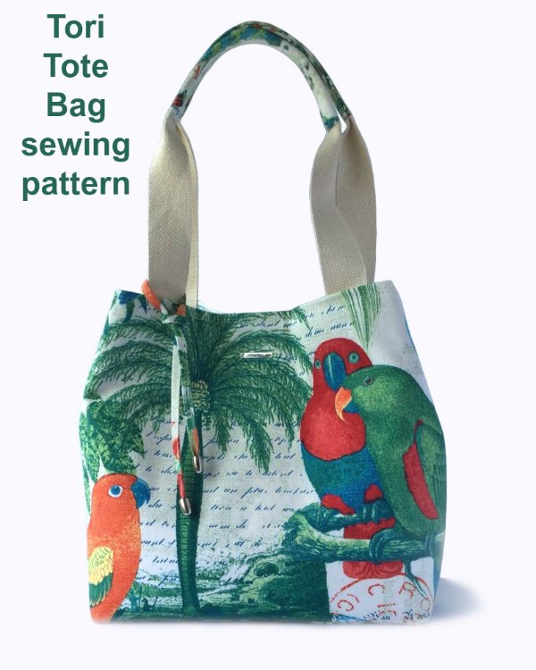 If you want to make yourself a great tote bag for a perfect day at the beach, vacation, or a day of shopping, then here is the Tori Tote Bag digital pattern.