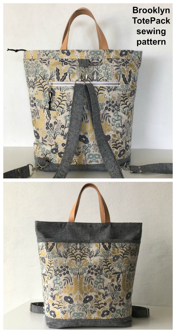 Brooklyn Totepack sewing pattern