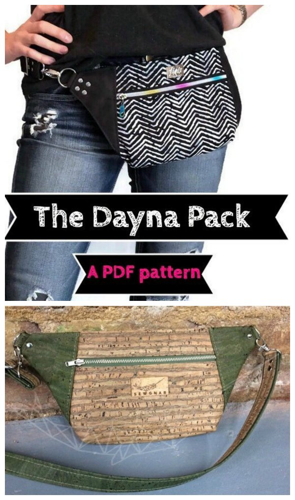 Dayna Pack Waist Bag sewing pattern and video Sew Modern Bags