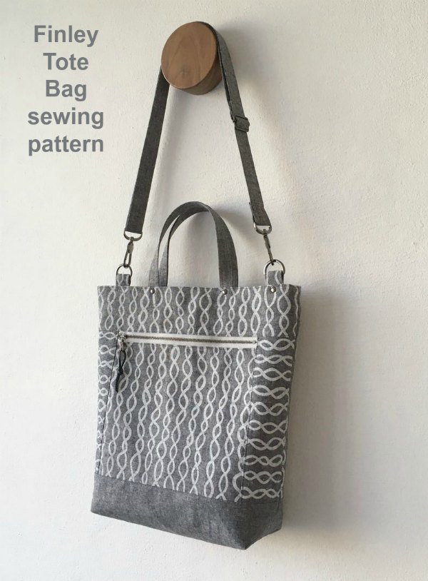 This most creative designer has made another best selling Tote Bag. This is the Finley Tote Bag digital pattern and the designer says an intermediate sewer will be able to create your very own super handy Finley Tote Bag.
