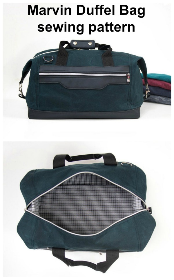 Here we have a fabulous digital pattern for a very universal form unisex duffel bag named the Marvin Duffel Bag. With this excellent pattern and tutorial you will learn how to sew a travel bag with zipper closure. 