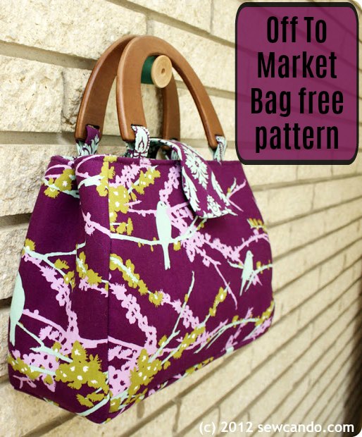 Off To Market Bag free sewing pattern - Sew Modern Bags