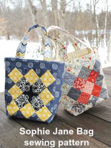 Sophie Jane patchwork bag sewing pattern - Sew Modern Bags