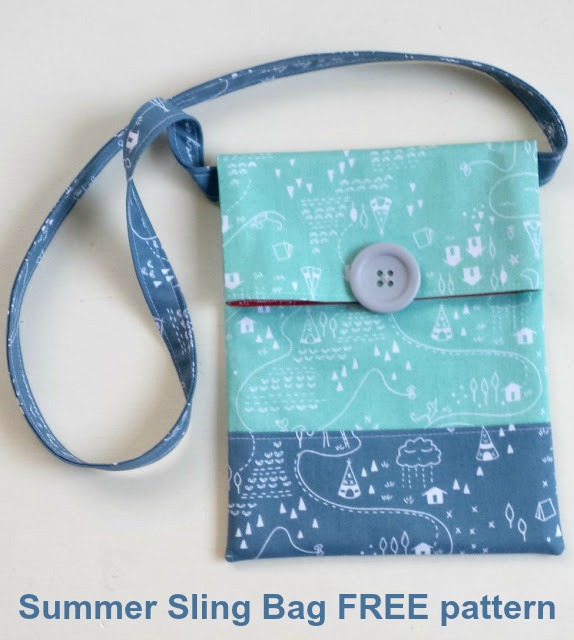 Here's a free tutorial and digital pattern for the Summer Sling Bag. The designer has made a fun sling bag that is a simple and quick project to make.