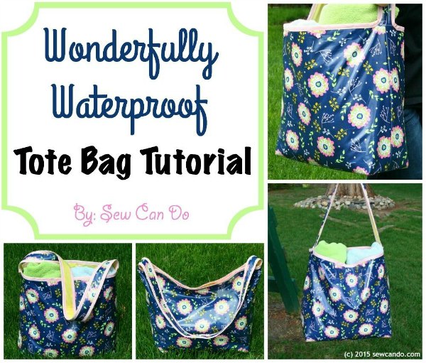 Wonderfully Waterproof Inside Out Tote Bag free pattern - Sew Modern Bags