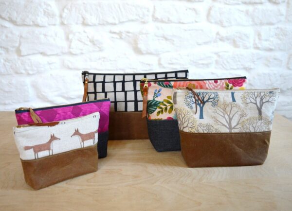 Easy zipper pouch 5 sizes - Sew Modern Bags