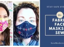 Fabric face mask sewing patterns