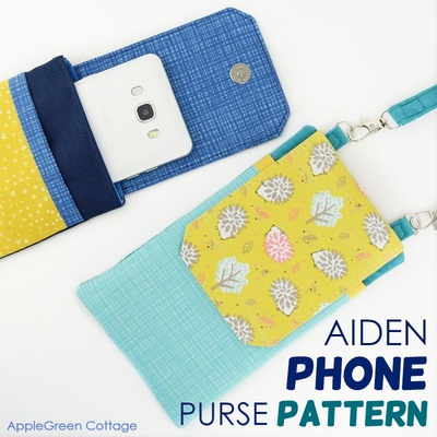 Aiden Cell Phone Purse - Sew Modern Bags