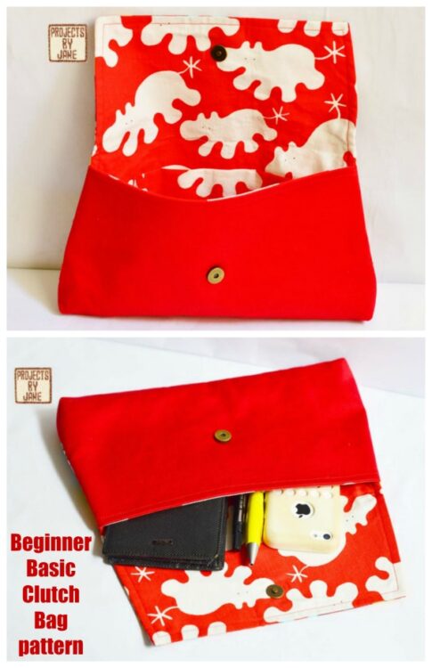 Beginner Basic Clutch Bag pattern