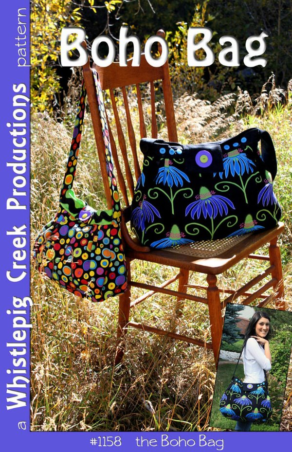 This is the digital pattern for the Boho Bag which the designer has made in two sizes.