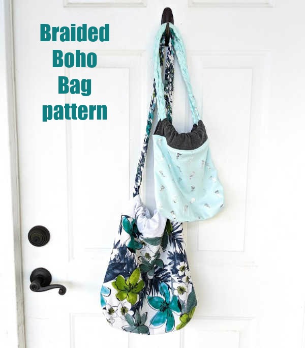 Slouchy boho tote Bag- Sewing Tutorial - With pockets 