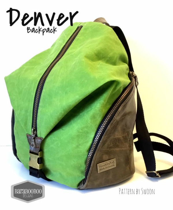 If you want the perfect for work, travel or your everyday adventures stylish backpack then here is the Denver Backpack digital pattern. It comes in two sizes, large and mini and features two exterior side pockets with visible zippers for an added edgy vibe.