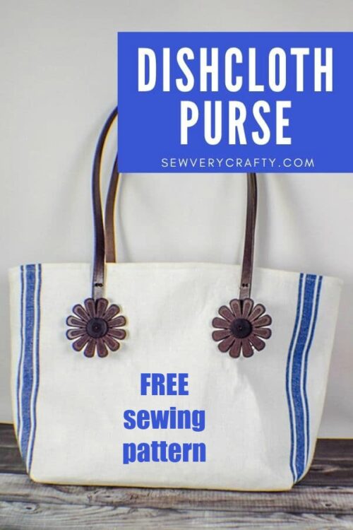 How to make a Dishcloth Purse / Handbag - FREE pattern