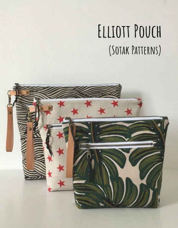 Small zipper pouch online pattern