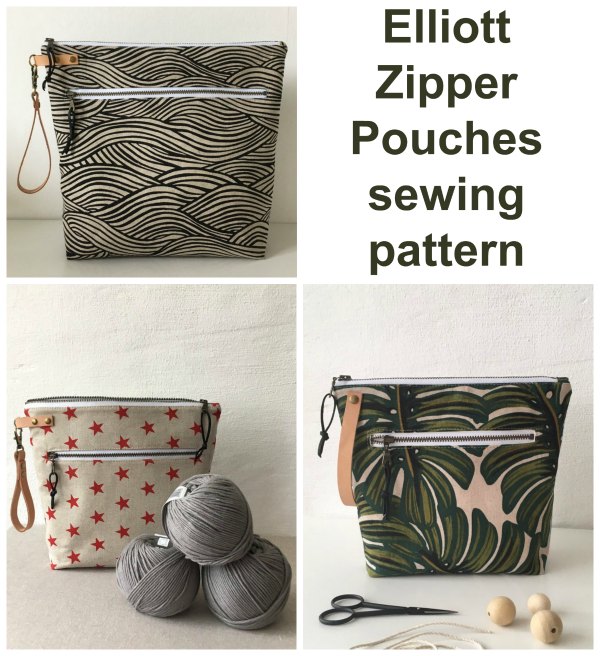 Elliott Zipper Pouches pattern - Sew Modern Bags