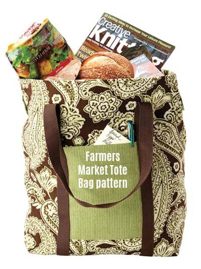 Farmers Market Tote Bag pattern - Sew Modern Bags