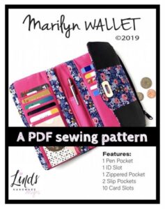 Marilyn Trifold Wallet pattern - Sew Modern Bags