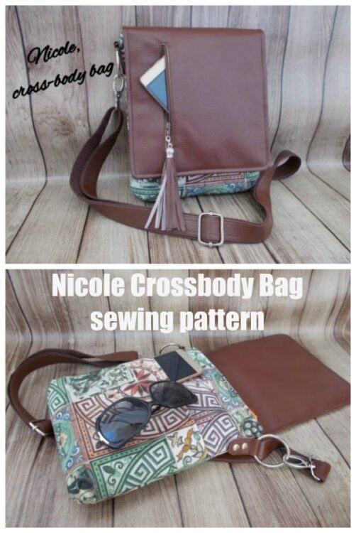 Nicole Crossbody Bag pattern - Sew Modern Bags