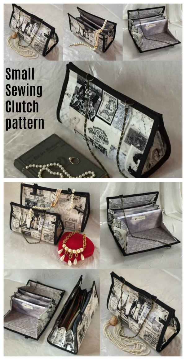 The very clever designer of this Small Sewing Clutch has made it look like a smart handbag or shoulder bag, but open it up and the interior gives you all the storage and organisation you need. It becomes your very own complete crafting or sewing center.