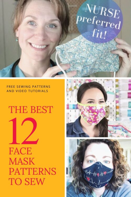 Sewing patterns for face masks. The best FREE sewing patterns for face masks to sew for your family or health care workers. All with free patterns and step by step video tutorials.
