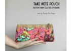 Take Note Zipper Pouch FREE pattern