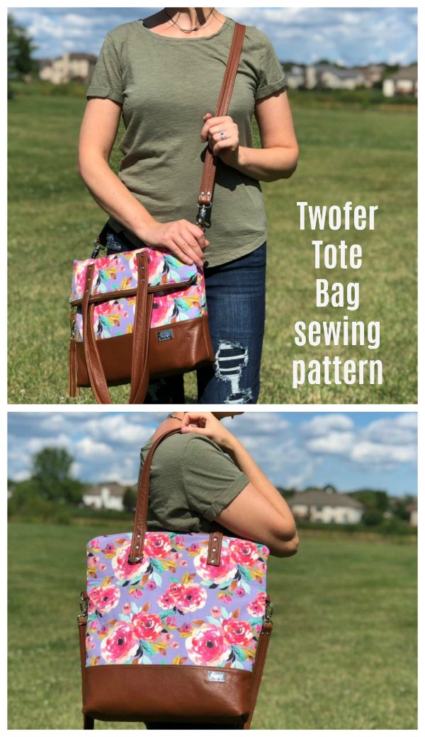 Twofer Tote Bag pattern - Sew Modern Bags