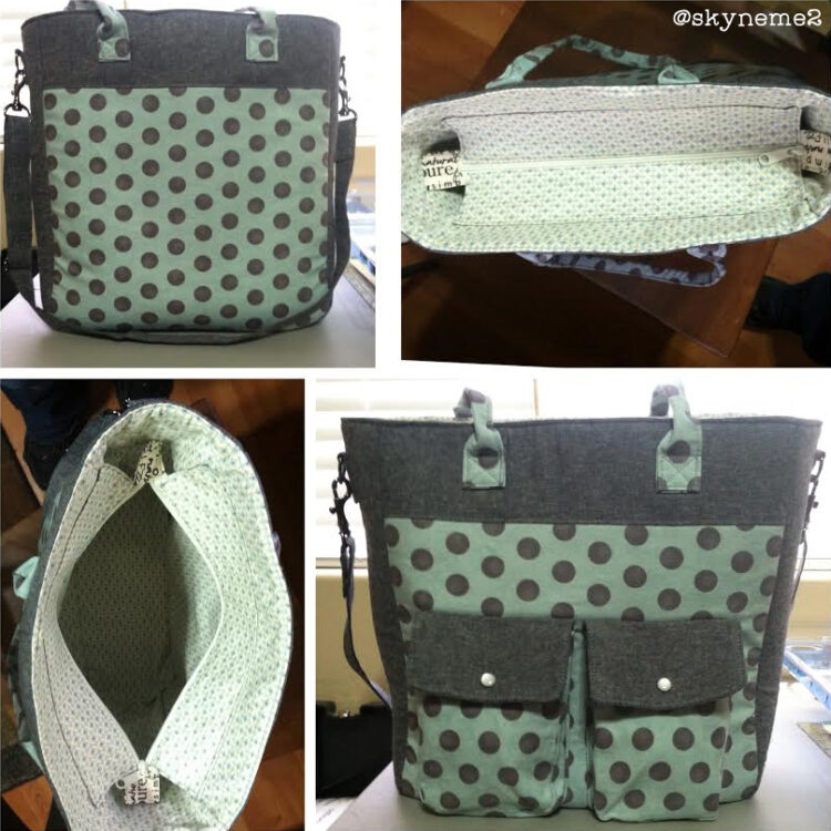 Collegiate Tote Bag pattern - Sew Modern Bags