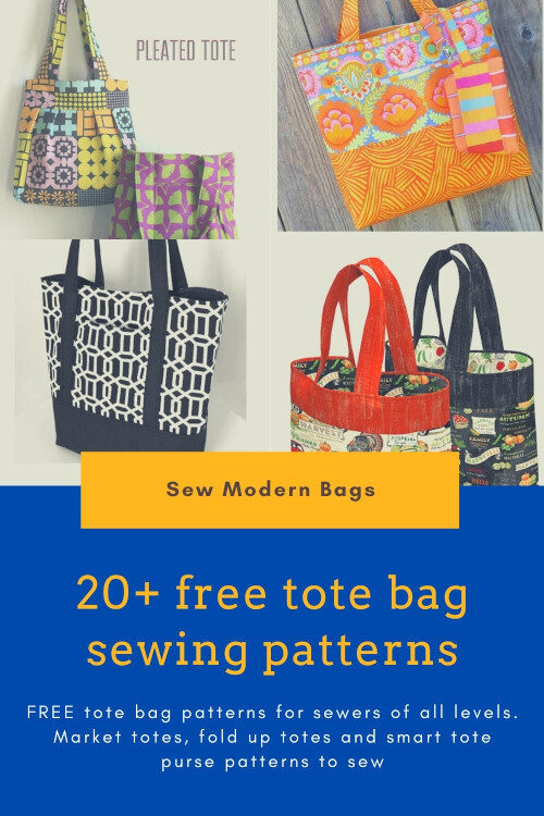 20 FREE tote bag sewing patterns. Al lof favorite (so far) tote bag purses and shoppers to sew, and all with free patterns. Tote bags for shopping and the market, fold up tote bag, tote bag purses and more. Lots of easy tote bag patterns for beginners, and plenty of smart tote bag purse sewing patterns for beginner plus. Free and easy DIY tote bag patterns.