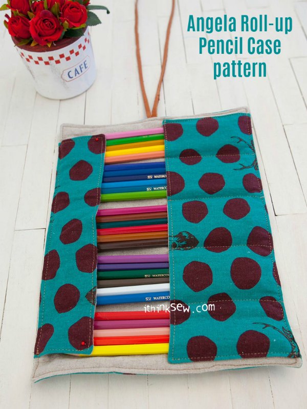 DIY ROLL-UP PENCIL CASE  Organizer Pen Pouch Tutorial