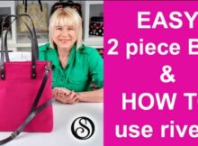 Easy Two Piece Bag and How to apply rivets FREE video tutorial