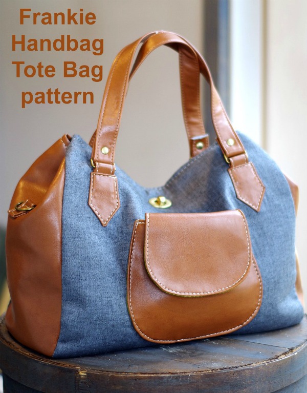 This awesome designer has created an easy-to-sew digital pattern for this spacious handbag tote. This everyday essential bag includes a patch pocket, a phone pocket and a zippered pocket, as well as a long removable strap. 